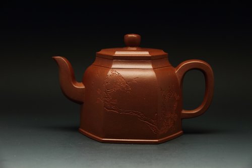 朱芊芊紫砂壶 金钟六方 