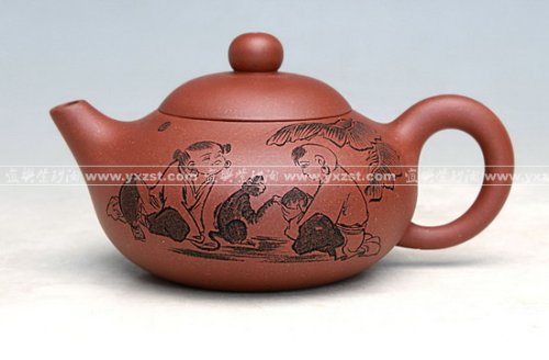 潘国良紫砂壶 扁西施 