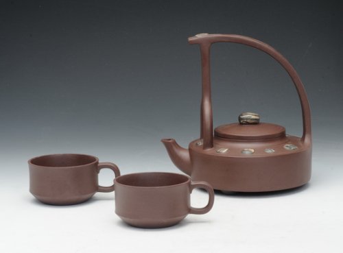 陈伟强紫砂壶 鹧鸪提梁 