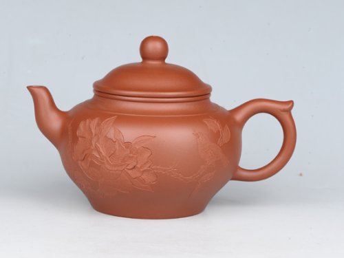 潘雪峰紫砂壶 笑樱 容量：200cc  泥料：小红泥 