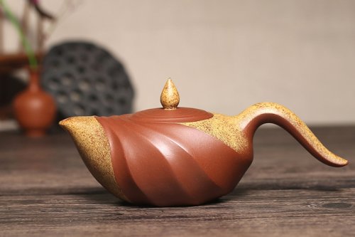 范建中紫砂壶 雨打芭蕉 