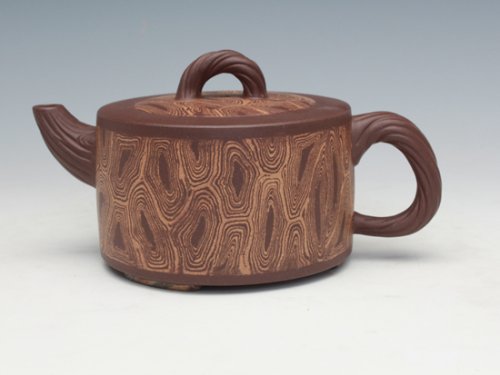 浦兮凤紫砂壶 树音 绞泥 