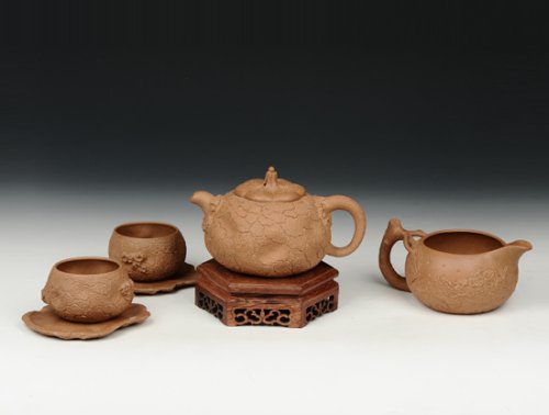 窦锋紫砂壶 供春套壶 