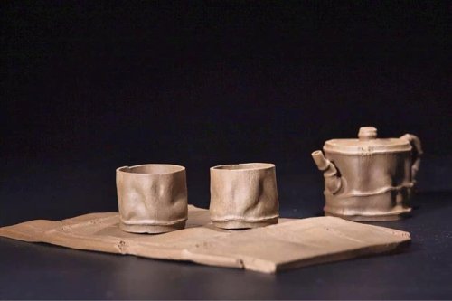 顾建凤紫砂壶 秀竹套壶 