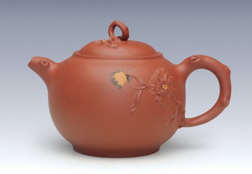 王玮紫砂壶 花开富贵 