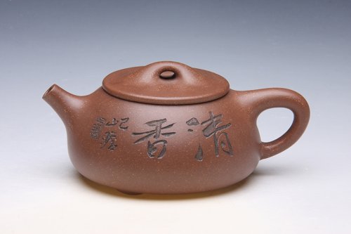 毛子健紫砂壶 石瓢壶（朱纪瞻书画，一粟刻） 