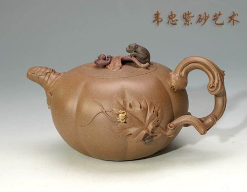 韦忠紫砂壶 教子 