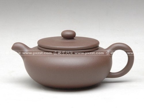 王芳紫砂壶 扁圆 