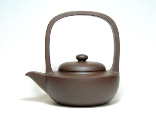 姜建荣紫砂壶 碧玉提梁 