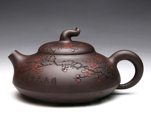 沈汉生紫砂壶 国色天香 
