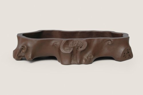 顾绍培紫砂壶 梅桩盆 