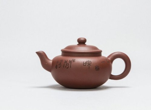 顾涛紫砂壶 圆茗壶 