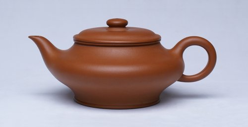 陆德祥紫砂壶 虚扁 