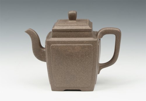 李军紫砂壶 魁方 