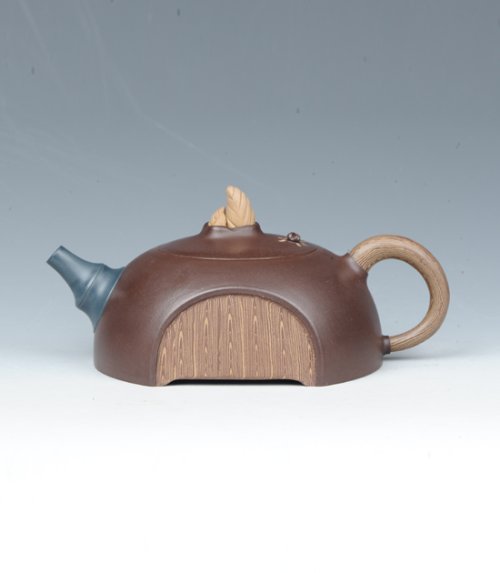 应敏亚紫砂壶 生机勃勃 