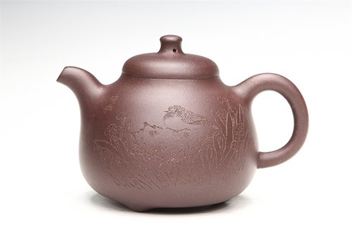 范荷紫砂壶 三足乳丁 