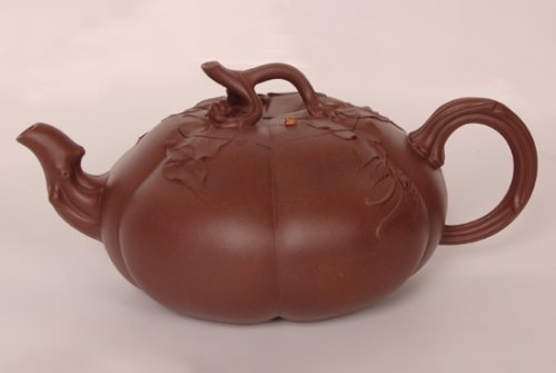 储彩琴紫砂壶 秋瓜 