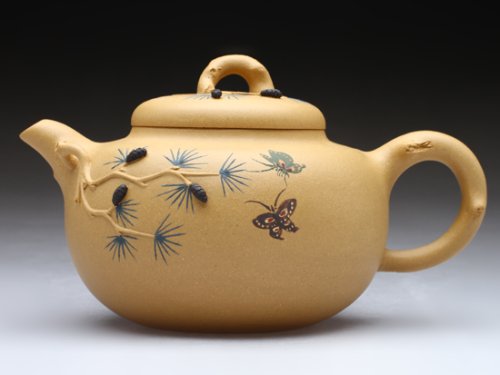 范文云紫砂壶 松针 