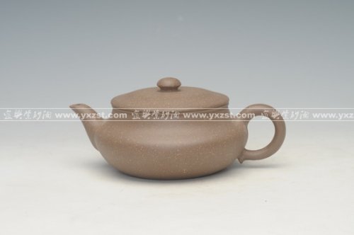 王亚平紫砂壶 扁腹 