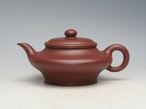 眭龙俊紫砂壶 虚扁B 