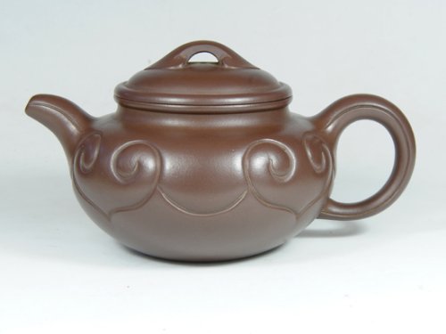 史建中紫砂壶 仿古如意 