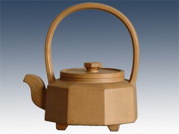 王石耕紫砂壶 小八方提梁 