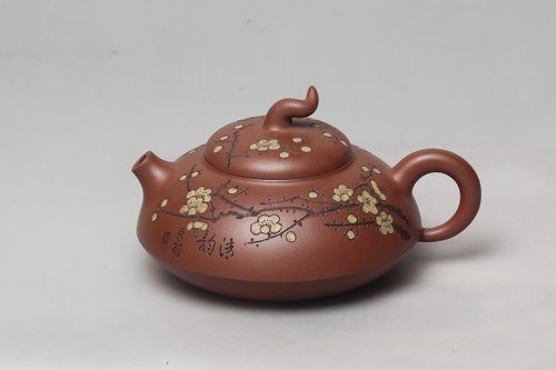 孙科紫砂壶 国色天香 