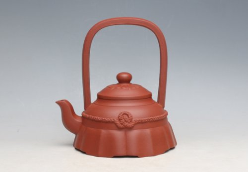 魏兰清紫砂壶 裙花提梁 