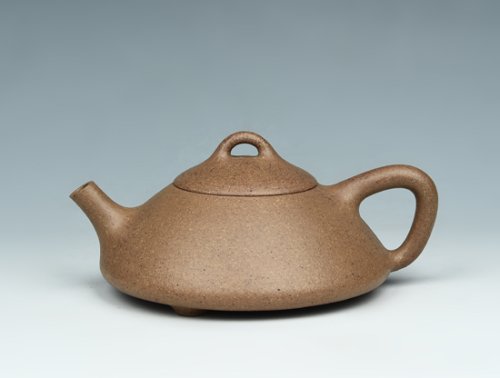 朱其大紫砂壶 扁瓢 