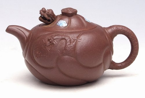 张建强紫砂壶 小鱼化龙 