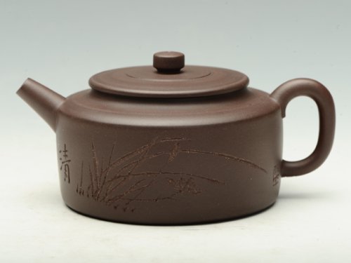 邵文紫砂壶 周盘 