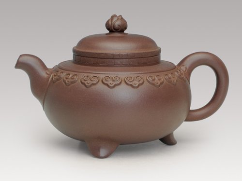 朱建明紫砂壶 云肩如意 