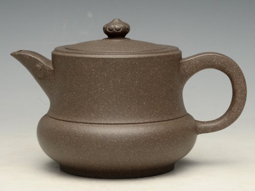 蒋彩萍紫砂壶 如意神灯 泥料：青灰泥  350cc 