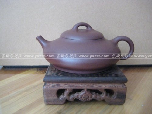 李作顺紫砂壶 瘦石瓢 