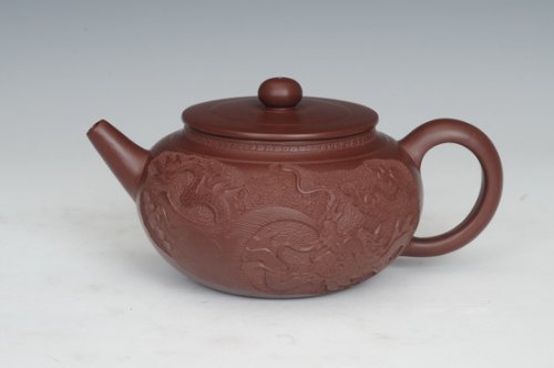 陈永坤紫砂壶 直嘴九龙 