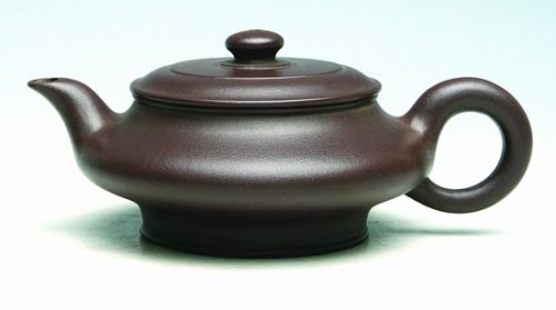 华建国紫砂壶 虚扁 