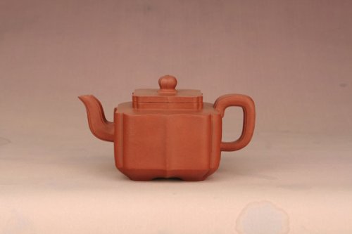 郑长峰紫砂壶 四方菱花 