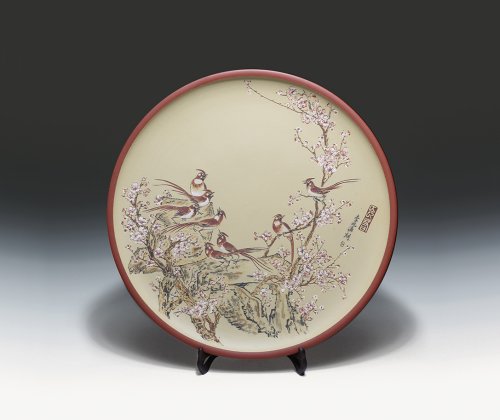 李兆濂紫砂壶 长春百寿图 