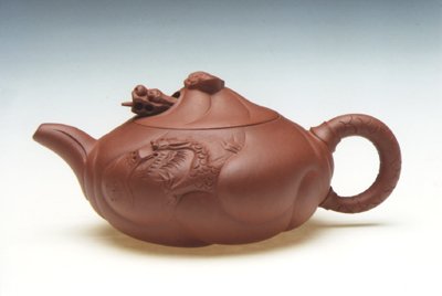 陈成紫砂壶 鱼化龙 
