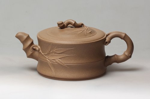 余志平紫砂壶 竹段 