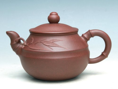 吴军虎紫砂壶 鼓竹壶 
