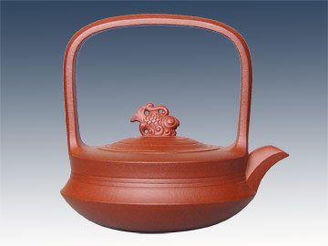 范德华紫砂壶 有余提梁 