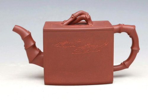 钱祥芬紫砂壶 一片竹 