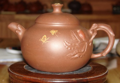 蒋美平紫砂壶 石榴壶 