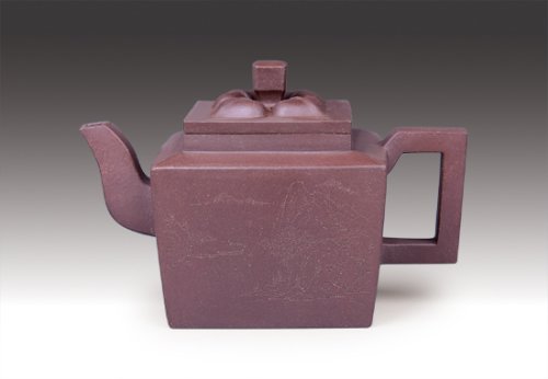 恽建军紫砂壶 菱花四方 