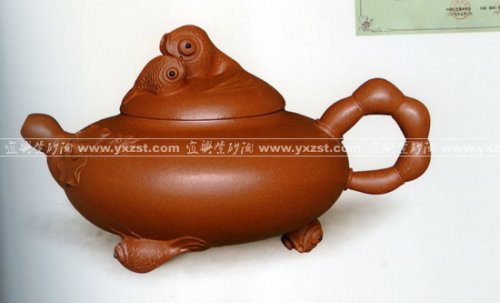 赵丽娟紫砂壶 金鱼壶 