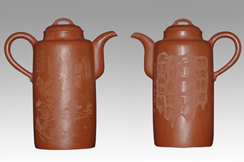 徐建平紫砂壶 直筒壶 