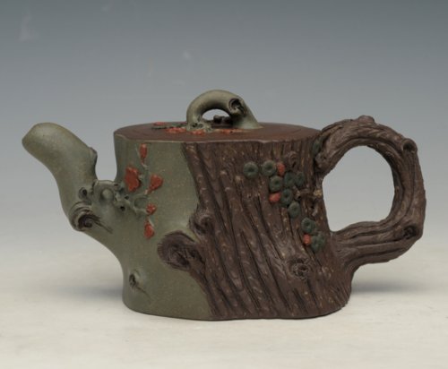 顾余根紫砂壶 松梅颂 