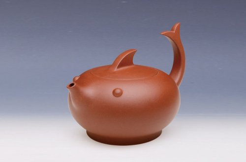 王继忠紫砂壶 飞鱼 