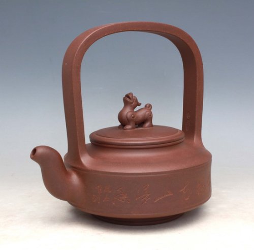 张敏紫砂壶 提梁 